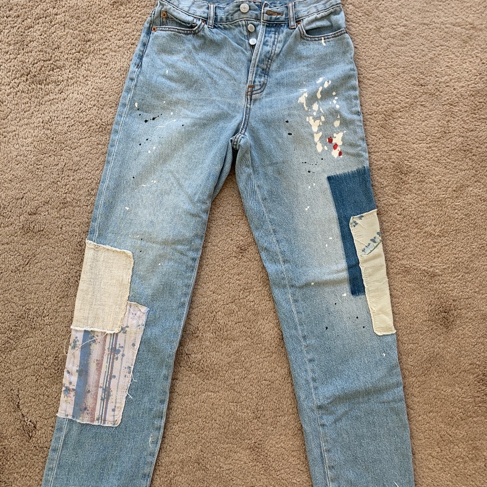 Urban Outfitters patchwork jeans